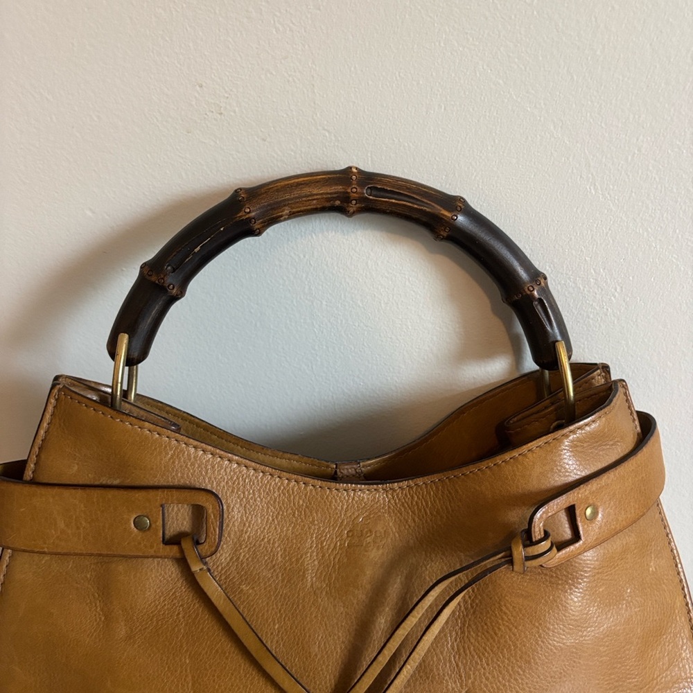 Gucci Bamboo Handle Leather Bag - Picture 3 of 16